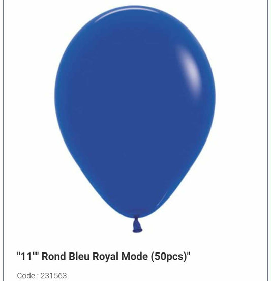 Latex bleu foncé 11 pouces