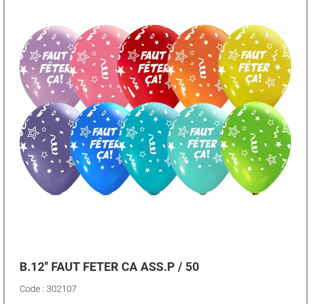 Latex faut fêter ça 11 pouces