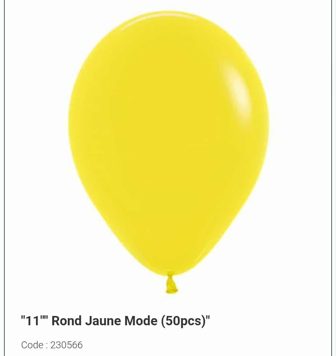 Latex jaune 11 pouces