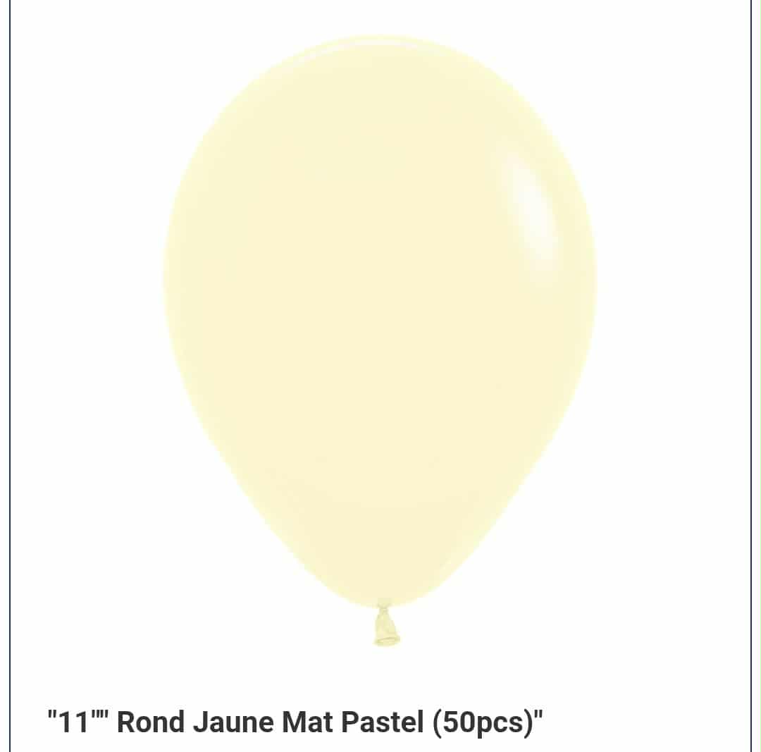 Latex jaune pastel 11 pouces
