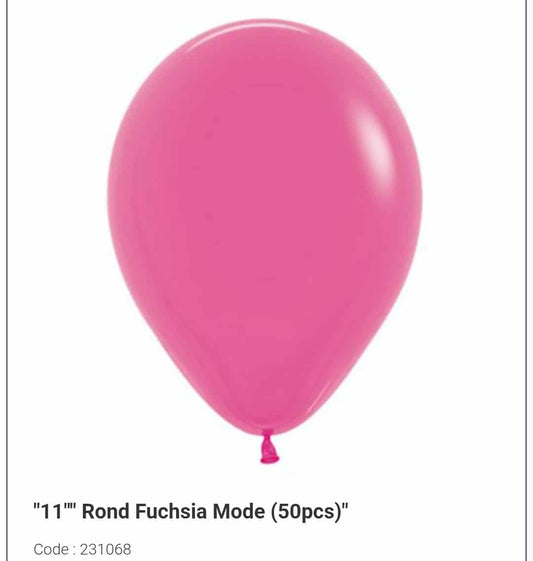 Latex fushia (rose foncé) 11 pouces