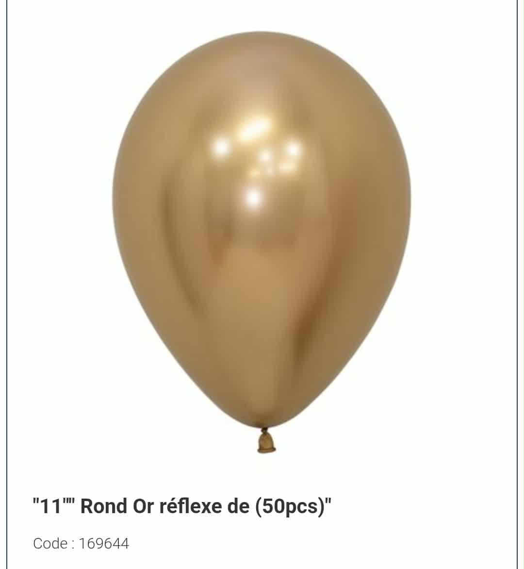 Latex or chrome 11 pouces