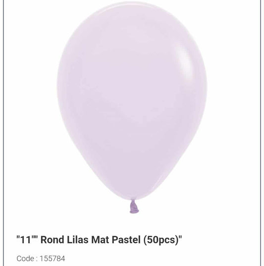 Latex mauve pastel 11 pouces