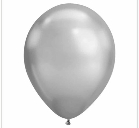 Latex argent chrome 11 pouces