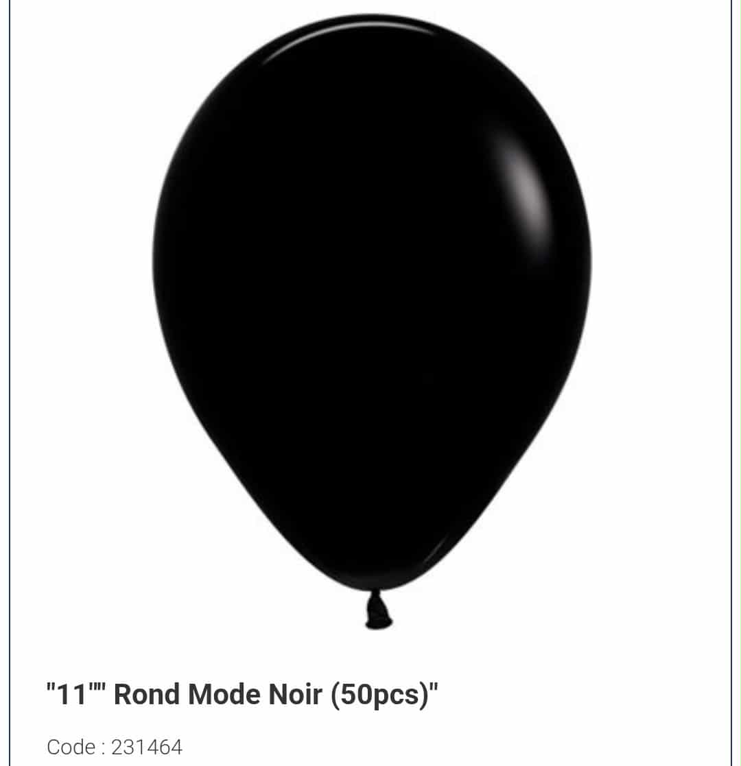 Latex noir 11 pouces