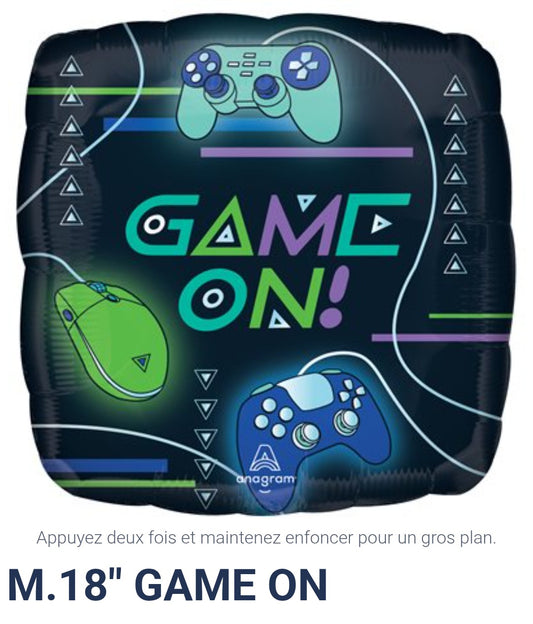 Ballon 18 pouces game on