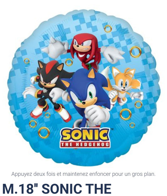 Ballon 18 pouces Sonic