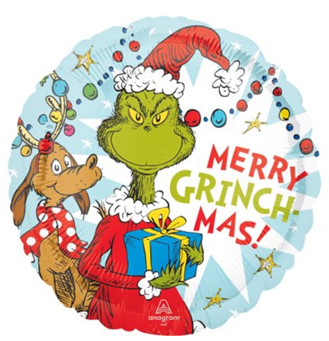 Ballon 18 pouces grinch – Location jeux gonflables Animafete
