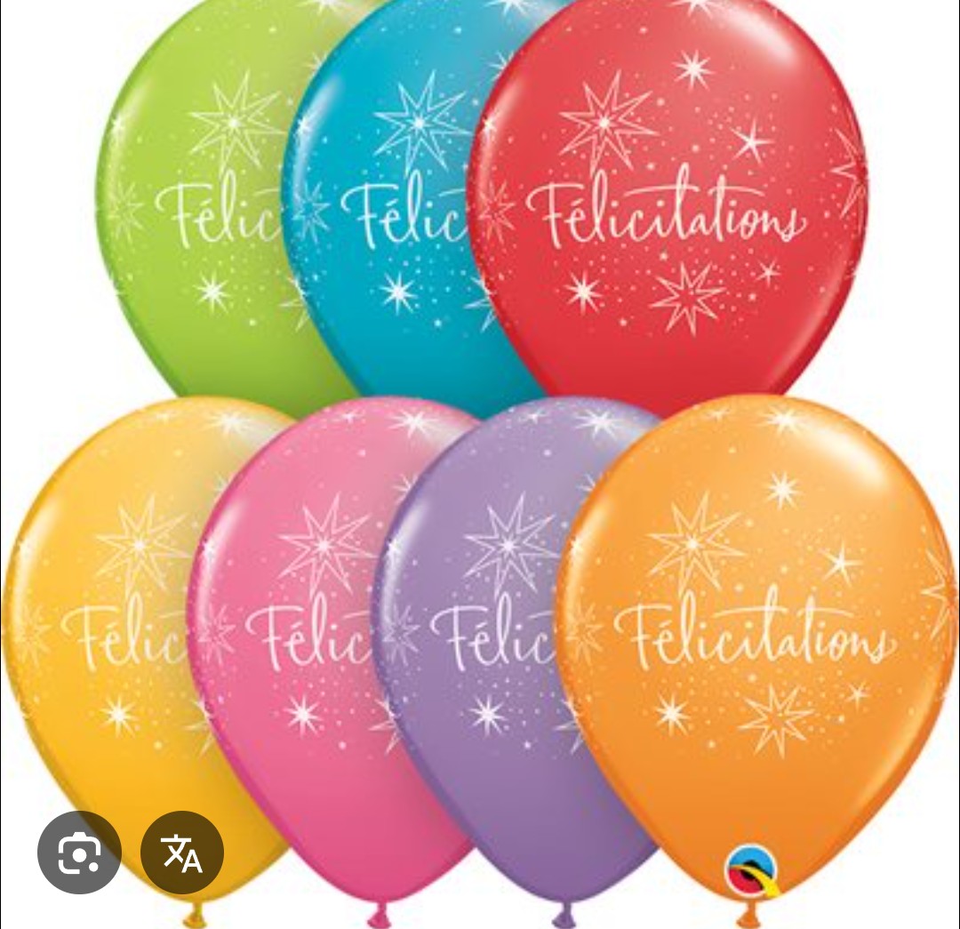 Ballon latex félicitations