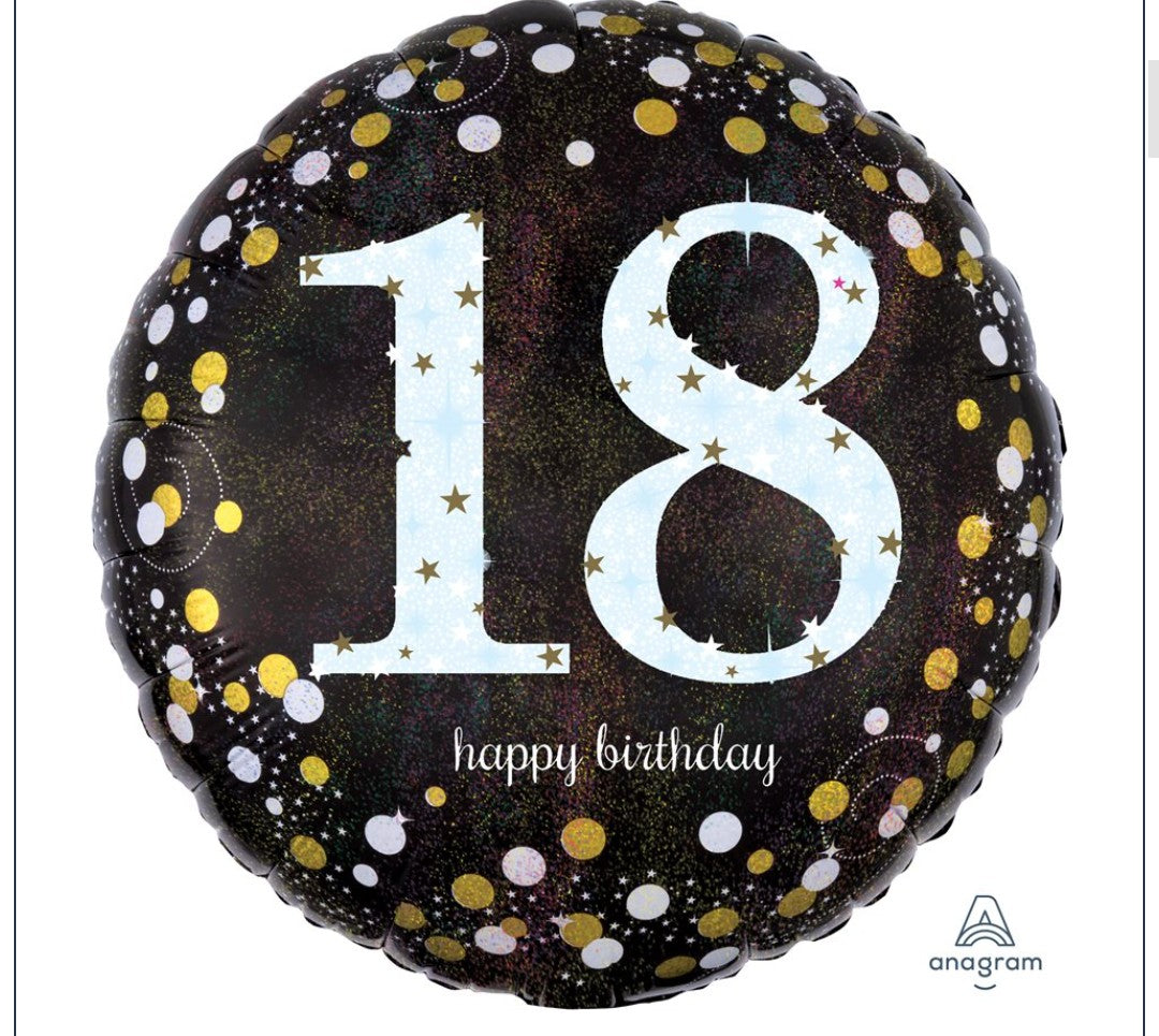 Ballon 18 ans sparkling 18 pouces