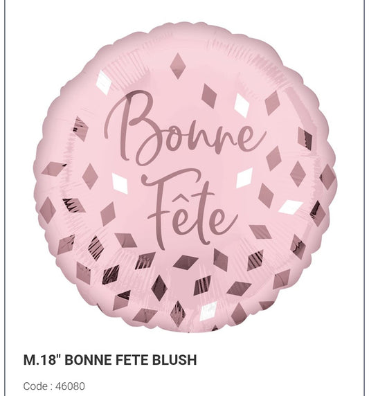 Ballon bonne fête rose et rose gold 18 pouces