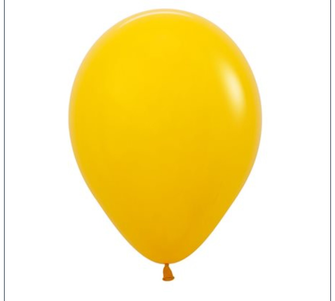Latex jaune orange 11 pouces
