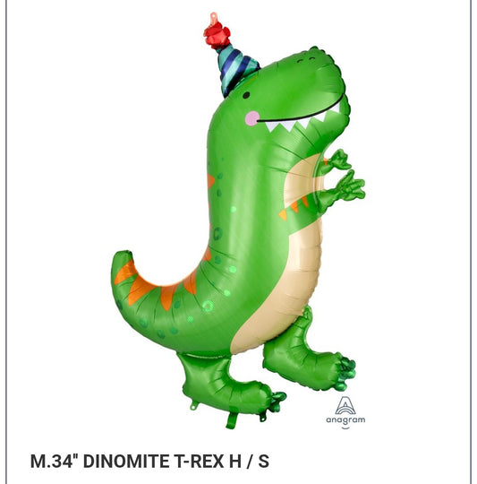 Ballon supershape dinosaure rigolo 24 pouces