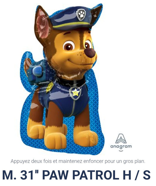 Supershape chase pat patrouille 31 pouces