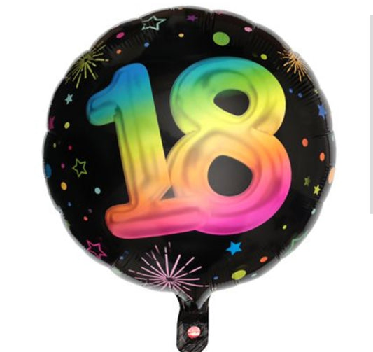 Ballon 18 ans fluo 18 pouces