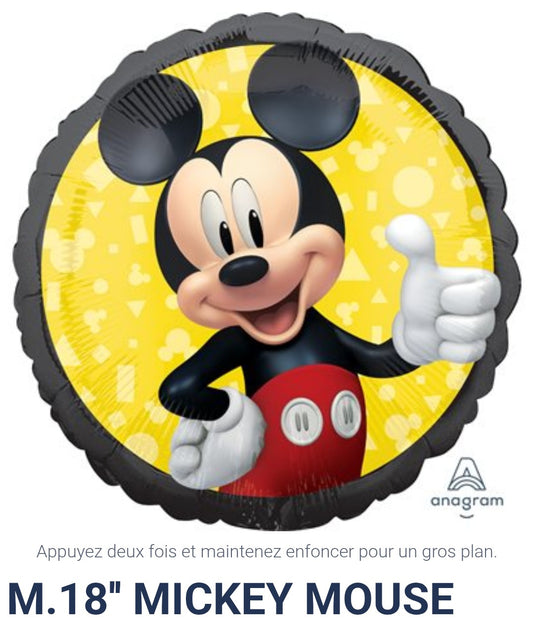 Ballon 18 pouces Mickey Mouse