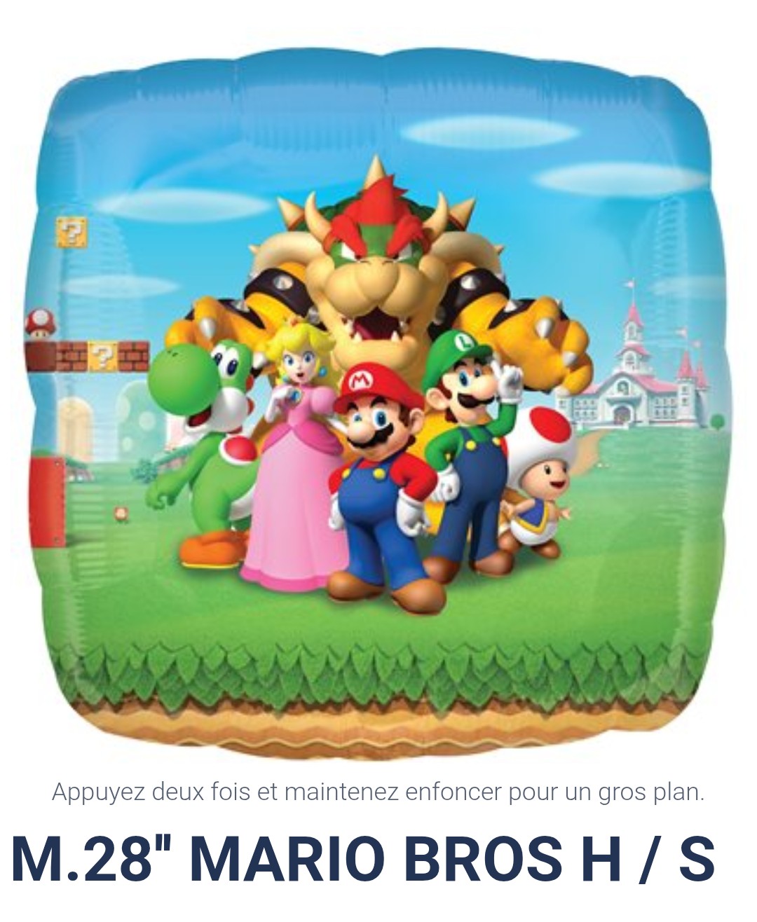 Ballon supershape Mario Bros 28 pouces