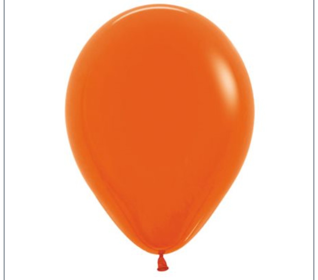 Latex orange 11 pouces