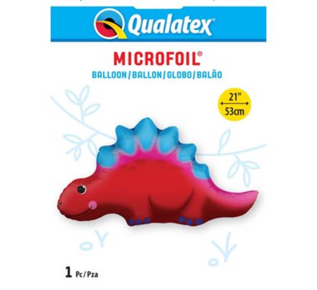 Ballon supershape dinosaure rouge 21 pouces