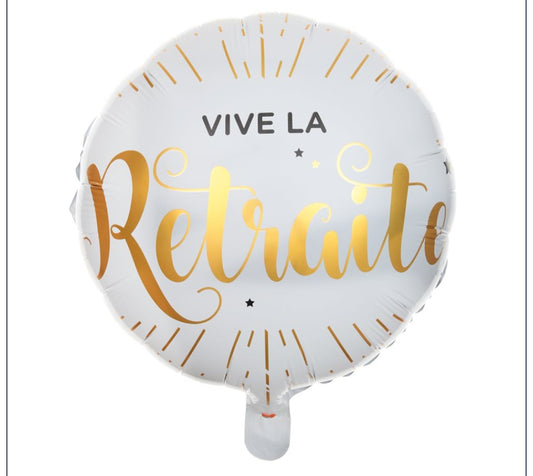 Ballon 18 pouces vive la retraite