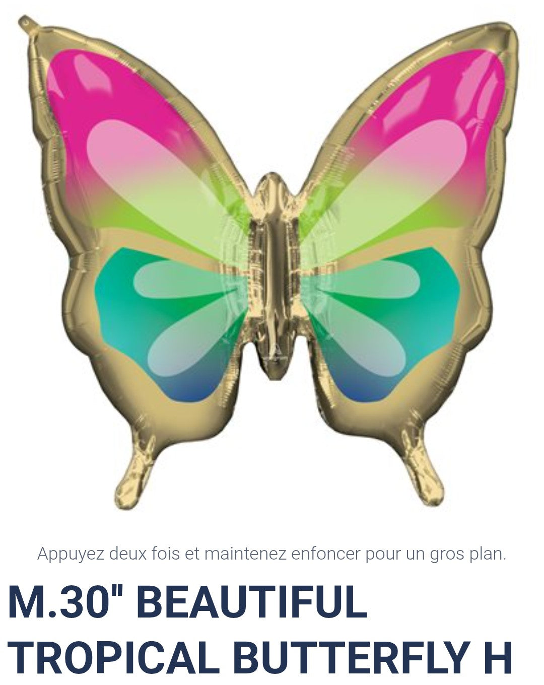 Ballon supershape papillon 30 pouces