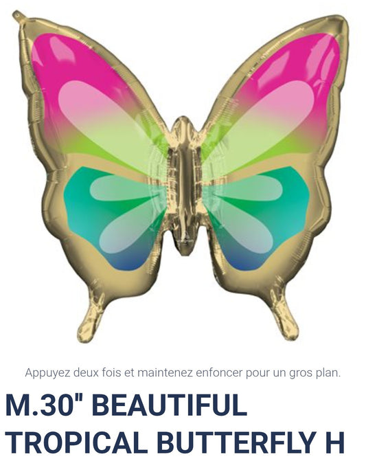 Ballon supershape papillon 30 pouces