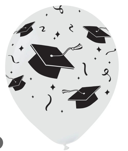 Ballon latex chapeau de graduation