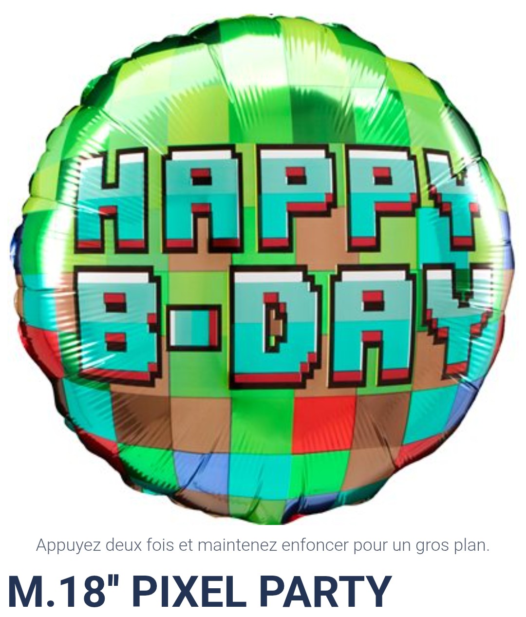 Ballon Happy b-day (pixel)